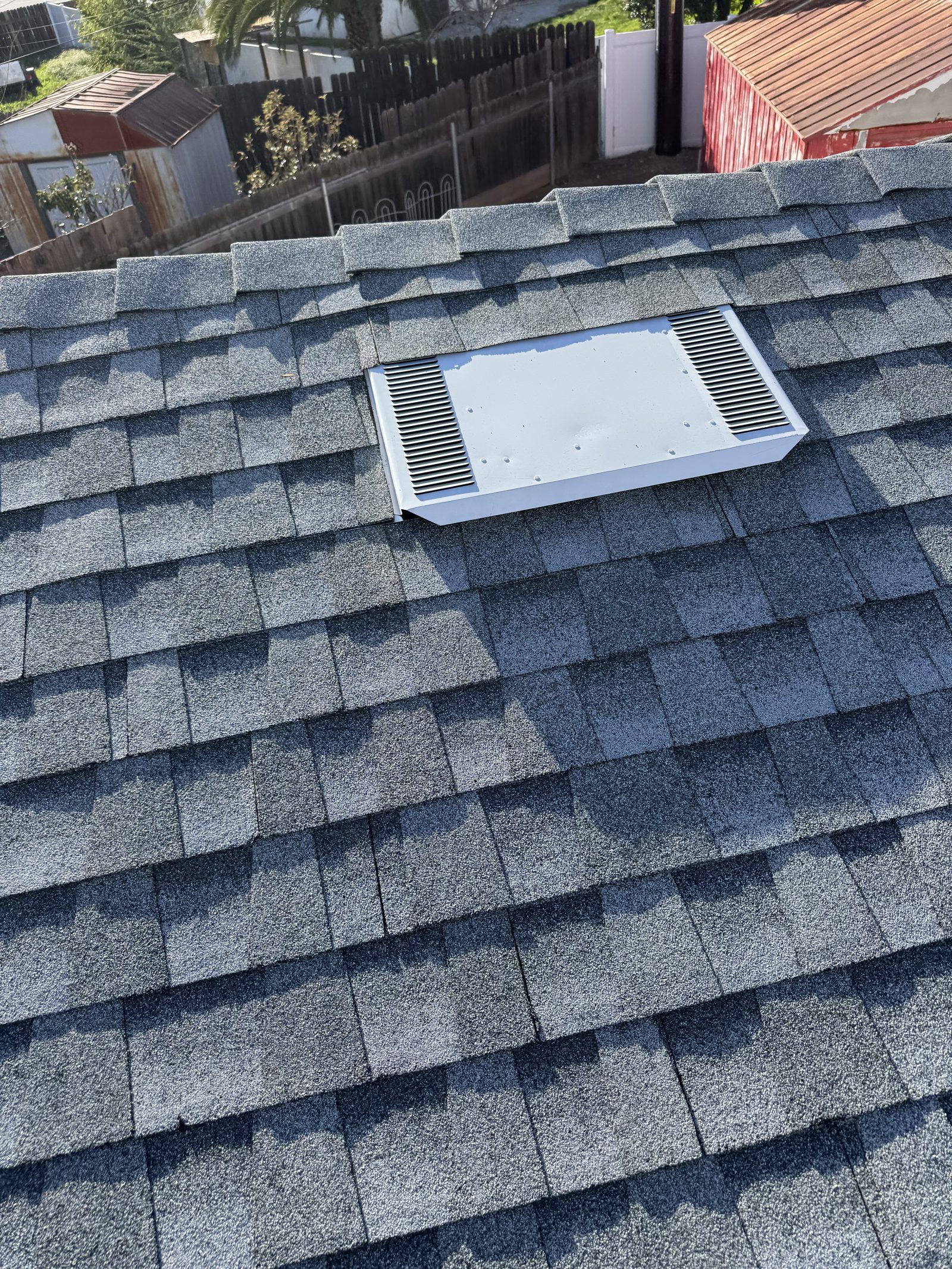 Completed shingle roof by Thompson Roofing